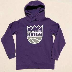 Sacremento Kings Hoodie Mens Small Purple Majestic NBA Basketball